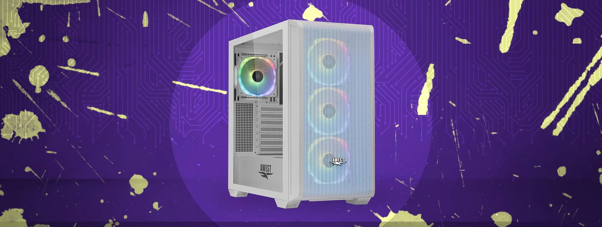 کیس گیمینگ اوست Awest GT-AV302-MW