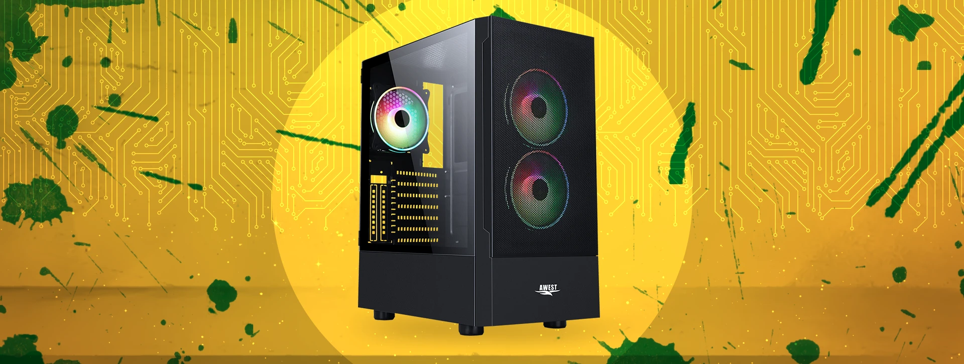 کیس گیمینگ اوست Awest GT-AV201-MB PLUS