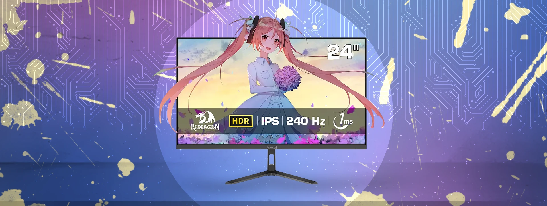مانیتور گیمینگ 24 اینچ ردراگون Redragon GMW2481SE