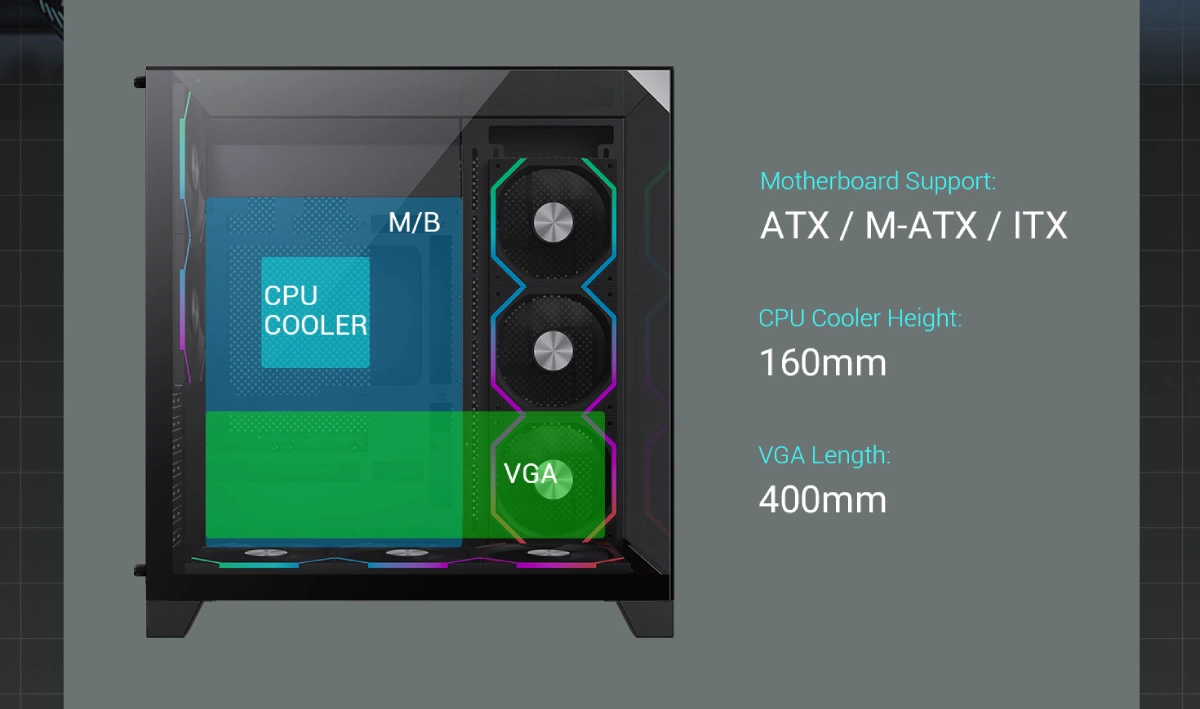 بررسی تخصصی کیس Infinity Pro BK گیم مکس