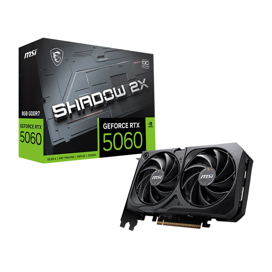 کارت گرافیک ام اس آی MSI RTX 5060 8GB SHADOW 2X OC