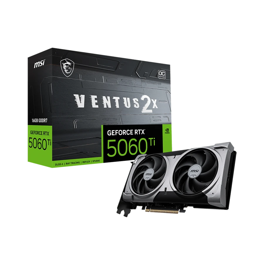 کارت گرافیک ام اس آی MSI RTX 5060 Ti 16G VENTUS 2X OC PLUS