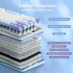 کیبورد بی سیم مکانیکال گیمینگ ردراگون Redragon Cyrus PRO K681 WBP