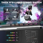 کیبورد بی سیم مکانیکال گیمینگ ردراگون Redragon K708MC RGB PRO