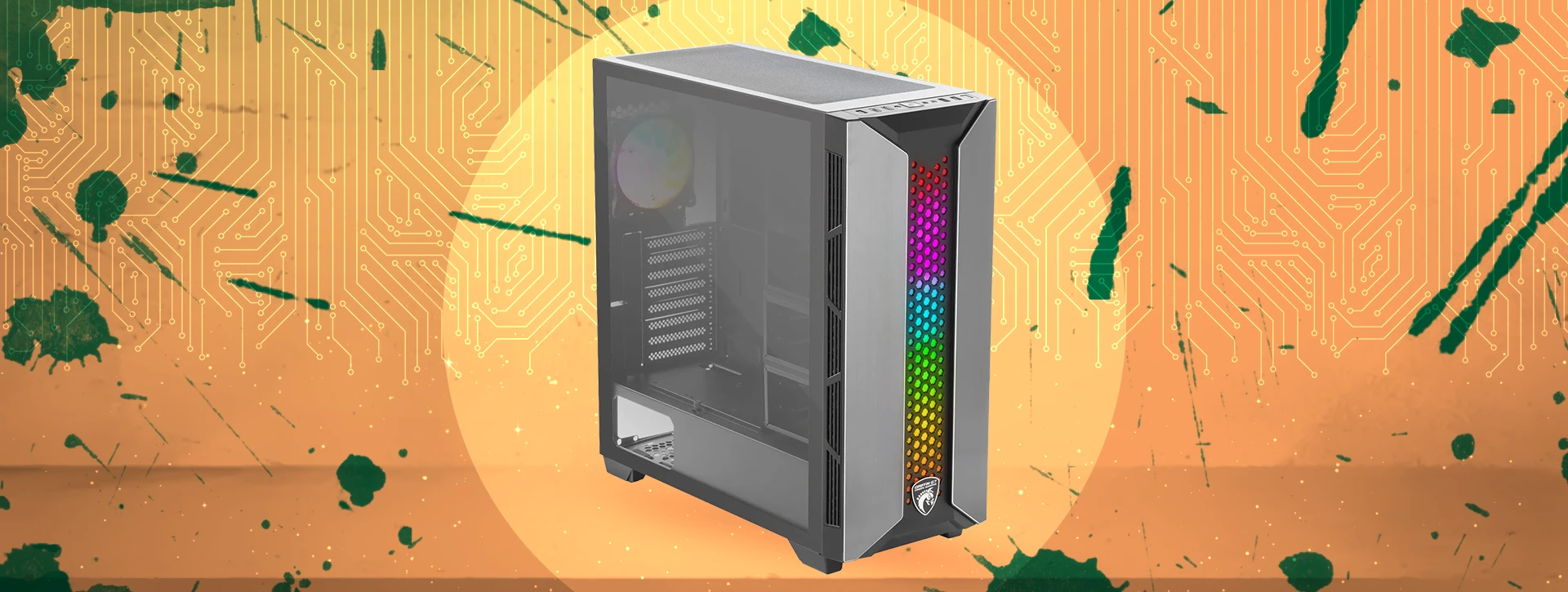 کیس گیمینگ گرین Green GRIFFIN G7