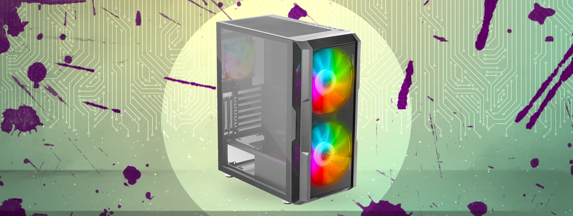 کیس گیمینگ گرین Green GRIFFIN G4