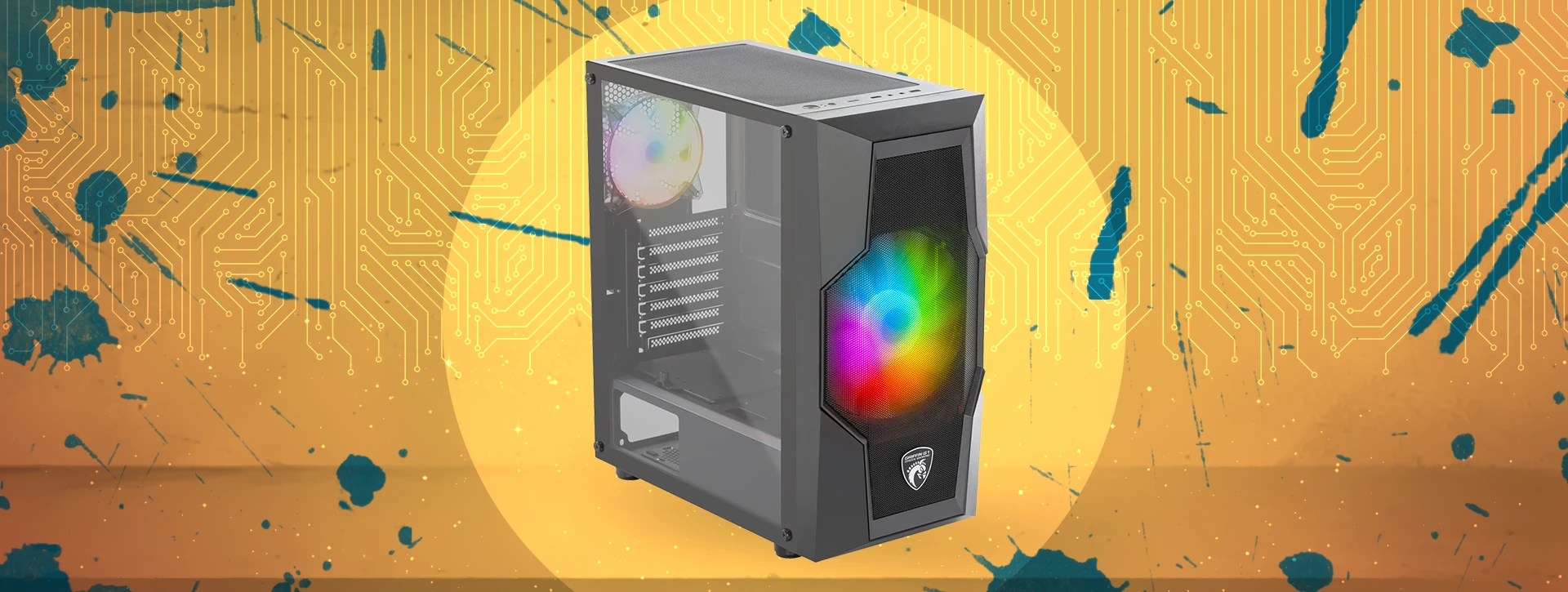 کیس گیمینگ گرین Green GRIFFIN G1