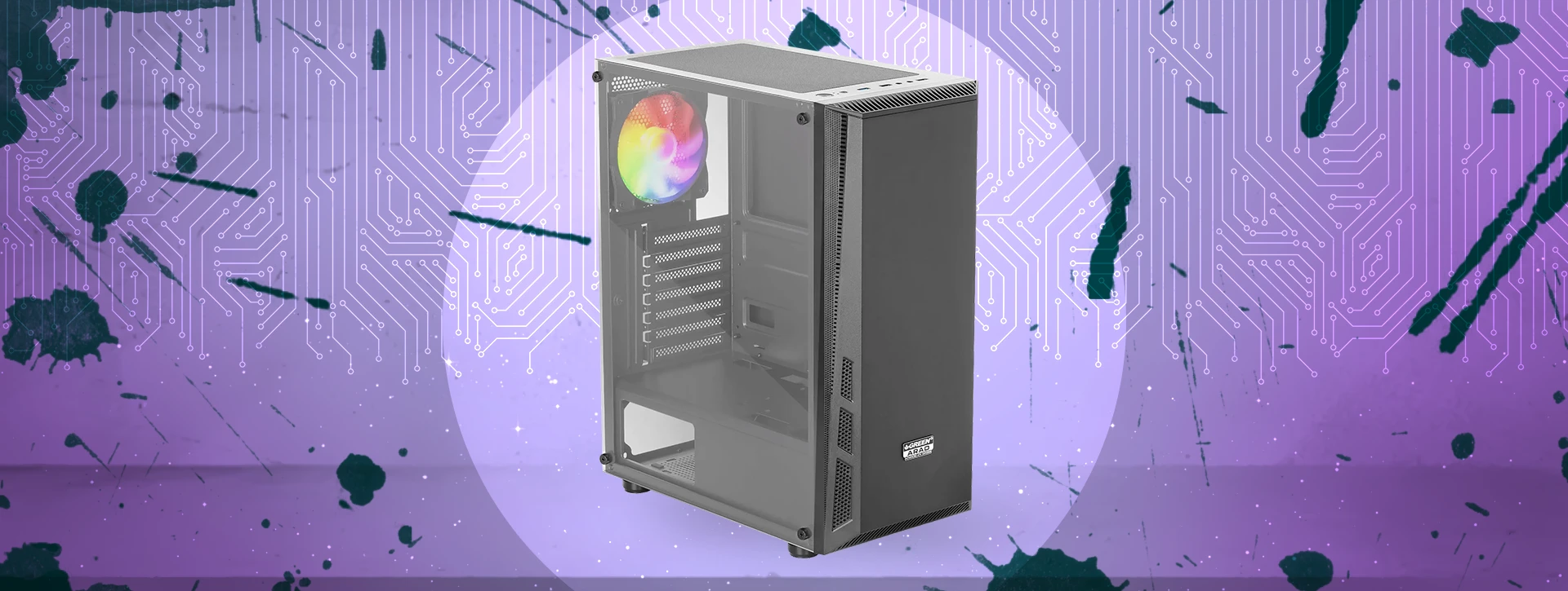 کیس گیمینگ گرین Green ARAD