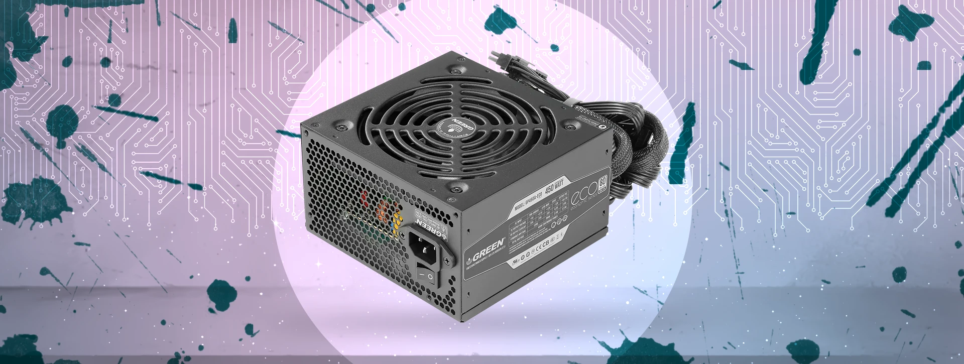 پاور - منبع تغذیه گرین Green GP450A-ECO Rev3.1