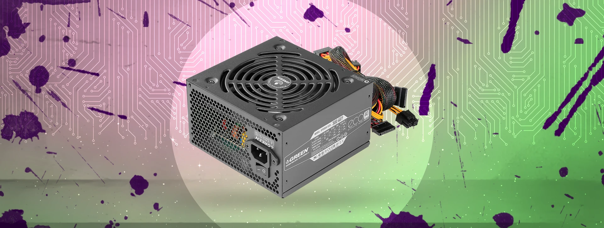 پاور - منبع تغذیه گرین Green GP300A-ECO Rev3.1