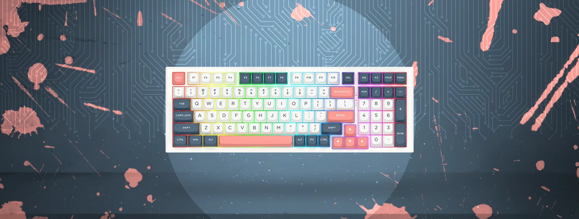 کیبورد بی سیم مکانیکال گیمینگ ردراگون Redragon K723 WBR PRO RGB