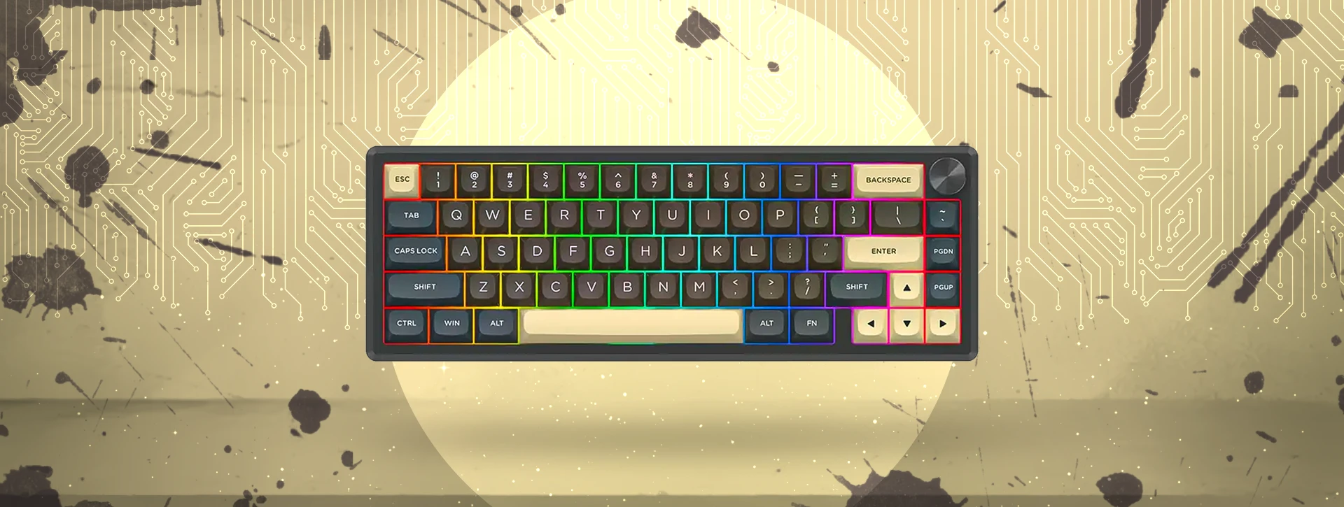 کیبورد بی سیم مکانیکال گیمینگ ردراگون Redragon K727 CGY PRO RGB