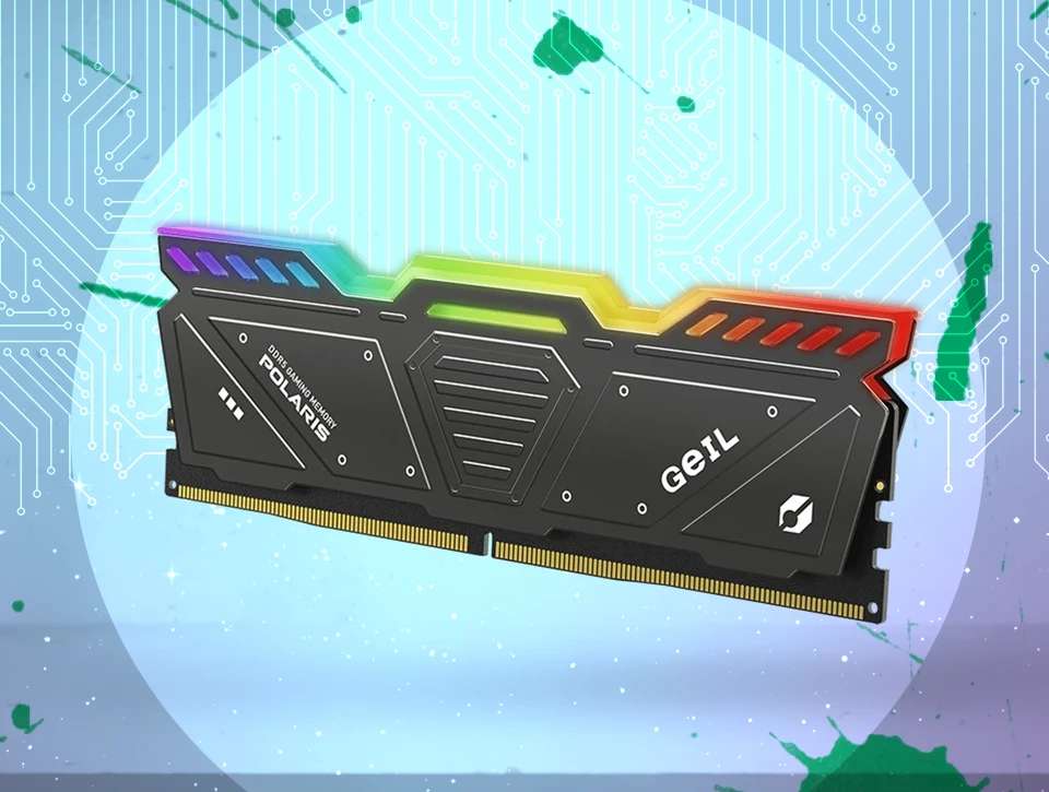رم دسکتاپ دو کاناله Geil مدل POLARIS RGB 32GB 5600