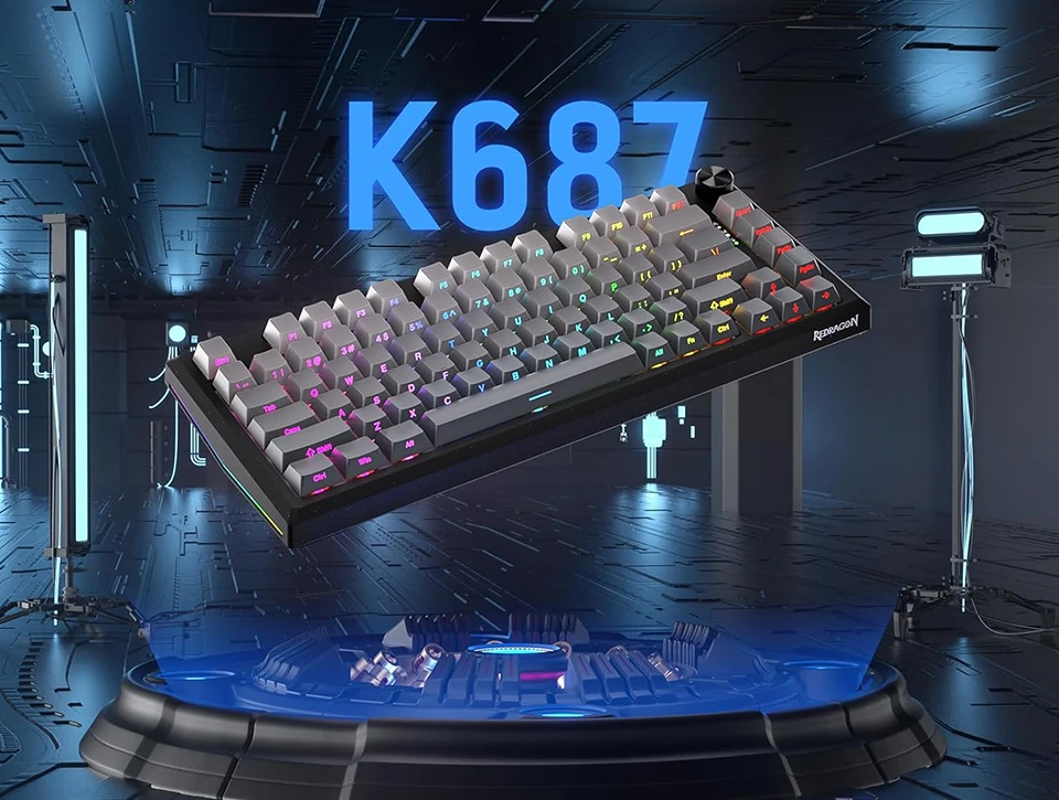 کیبورد بی سیم مکانیکال گیمینگ ردراگون Redragon Freyja K687 GG PRO