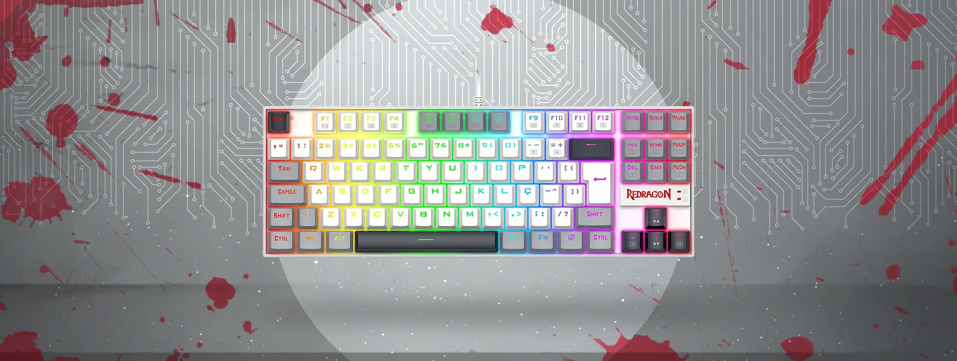 کیبورد مکانیکال گیمینگ ردراگون Redragon KUMARA K552 WGL RGB