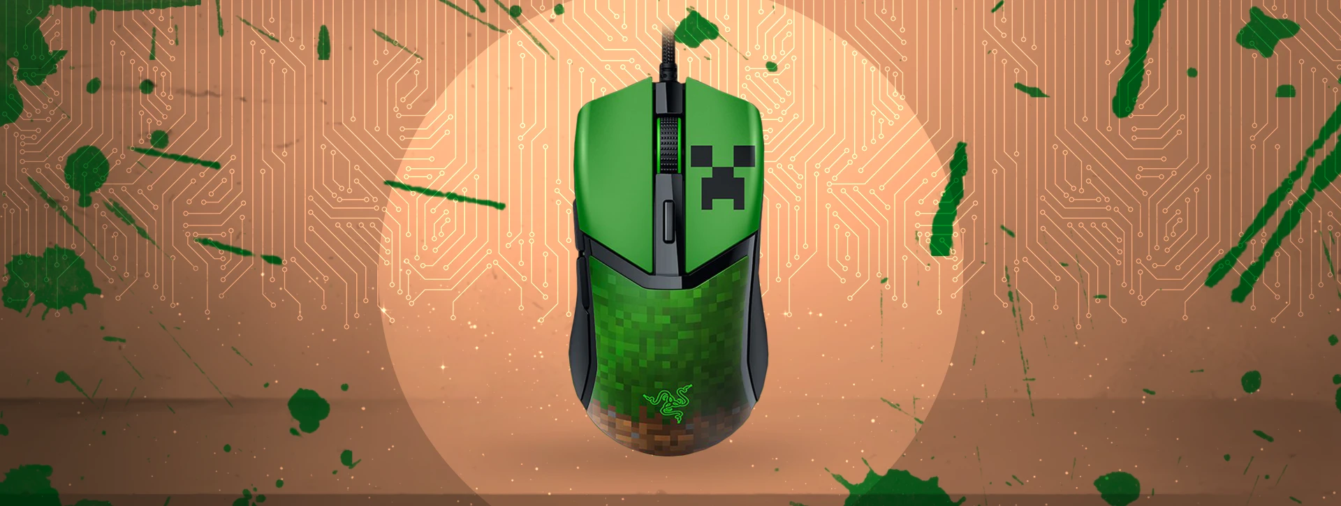 موس گیمینگ ریزر RAZER COBRA MINECRAFT ED