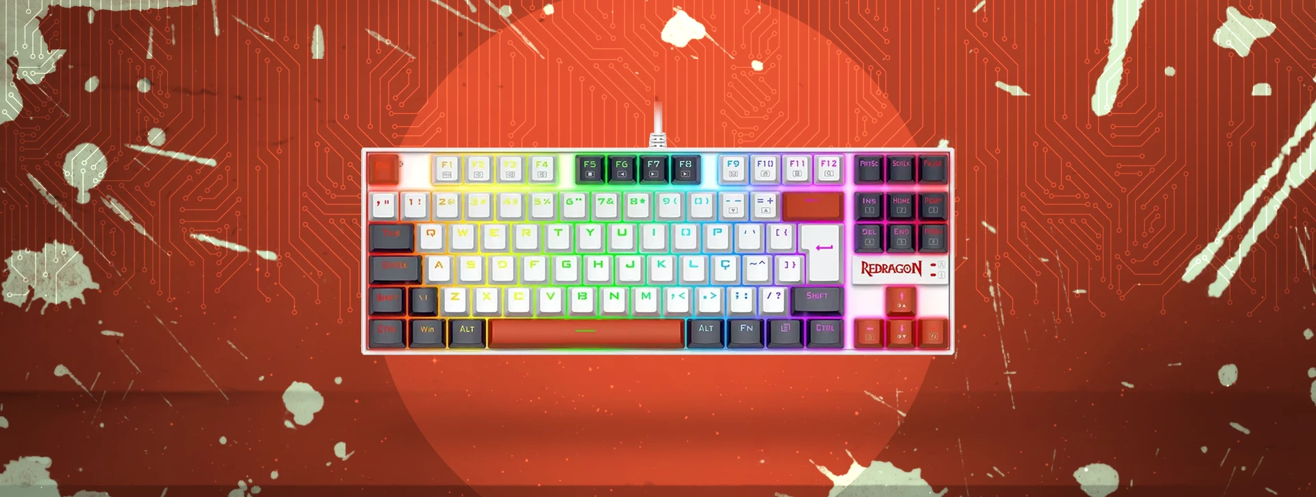کیبورد مکانیکال گیمینگ ردراگون Redragon KUMARA K552 WLR RGB