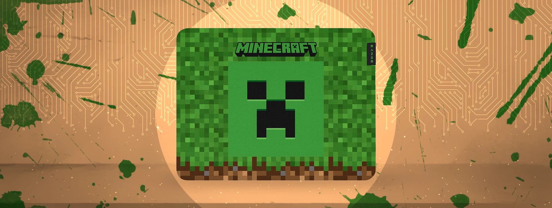 موس پد گیمینگ ریزر RAZER GIGANTUS V2 MED MINECRAFT ED