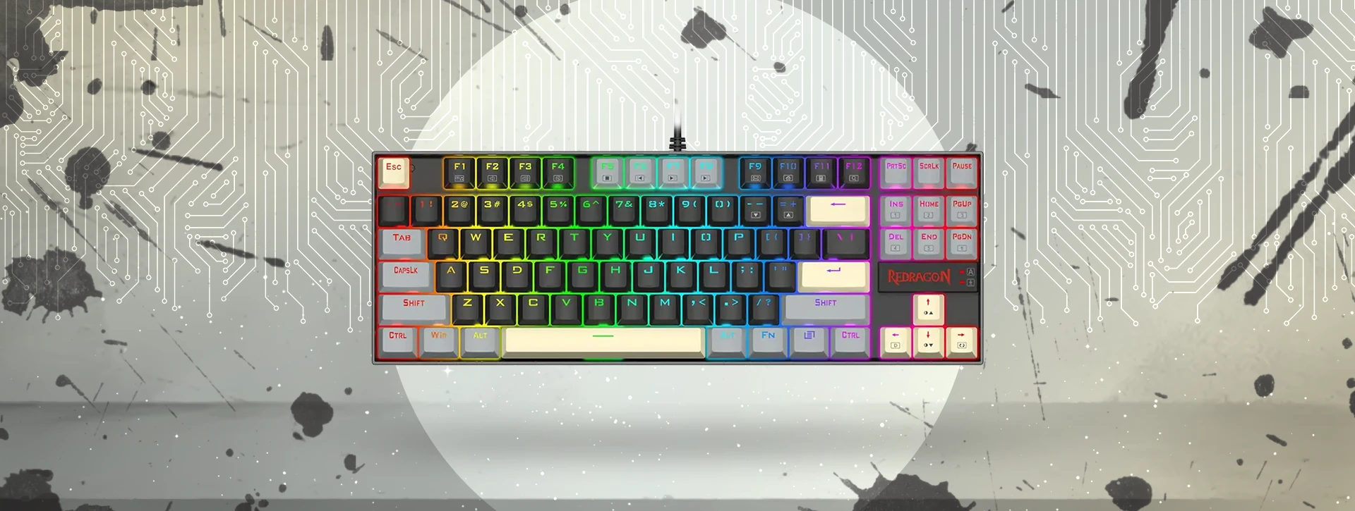 کیبورد مکانیکال گیمینگ ردراگون Redragon KUMARA K552 LGY RGB