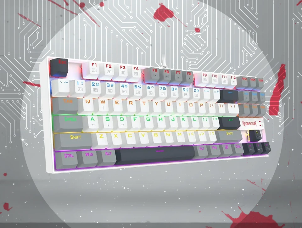 کیبورد مکانیکال گیمینگ ردراگون Redragon KUMARA K552 WGL RGB