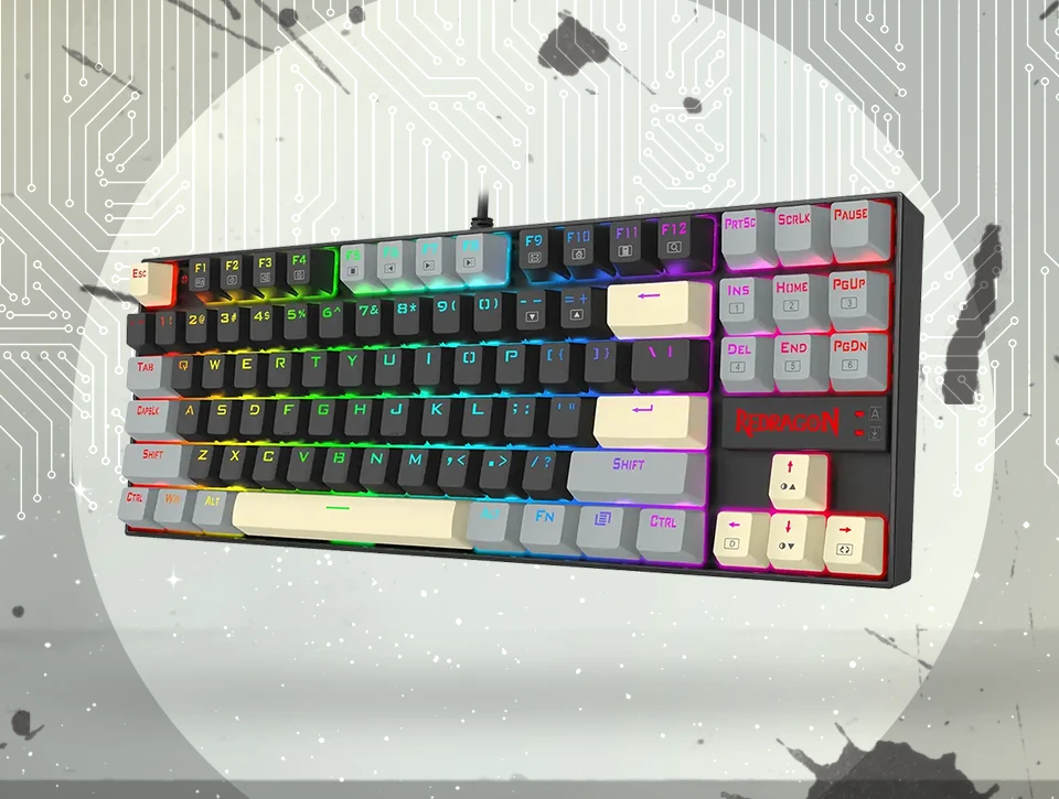 کیبورد مکانیکال گیمینگ ردراگون Redragon KUMARA K552 LGY RGB