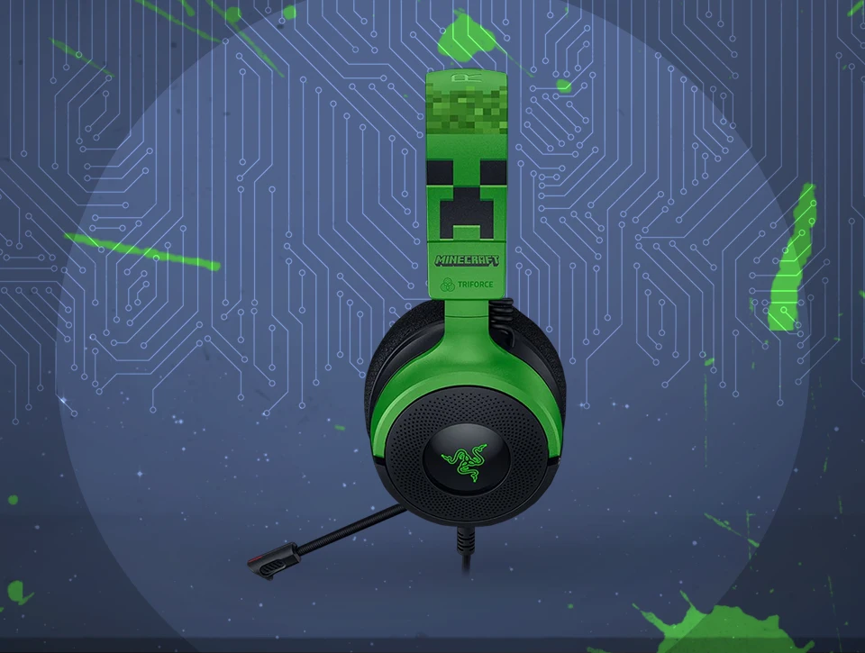هدست گیمینگ ریزر RAZER KRAKEN V4 X MINECRAFT ED