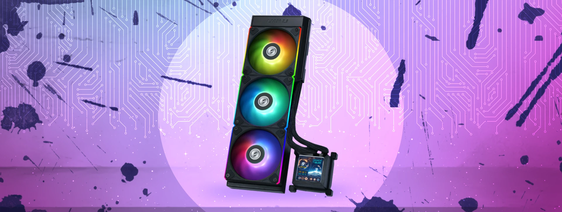 خنک کننده پردازنده مایع لیان لی Lian Li HydroShift LCD 360R Black