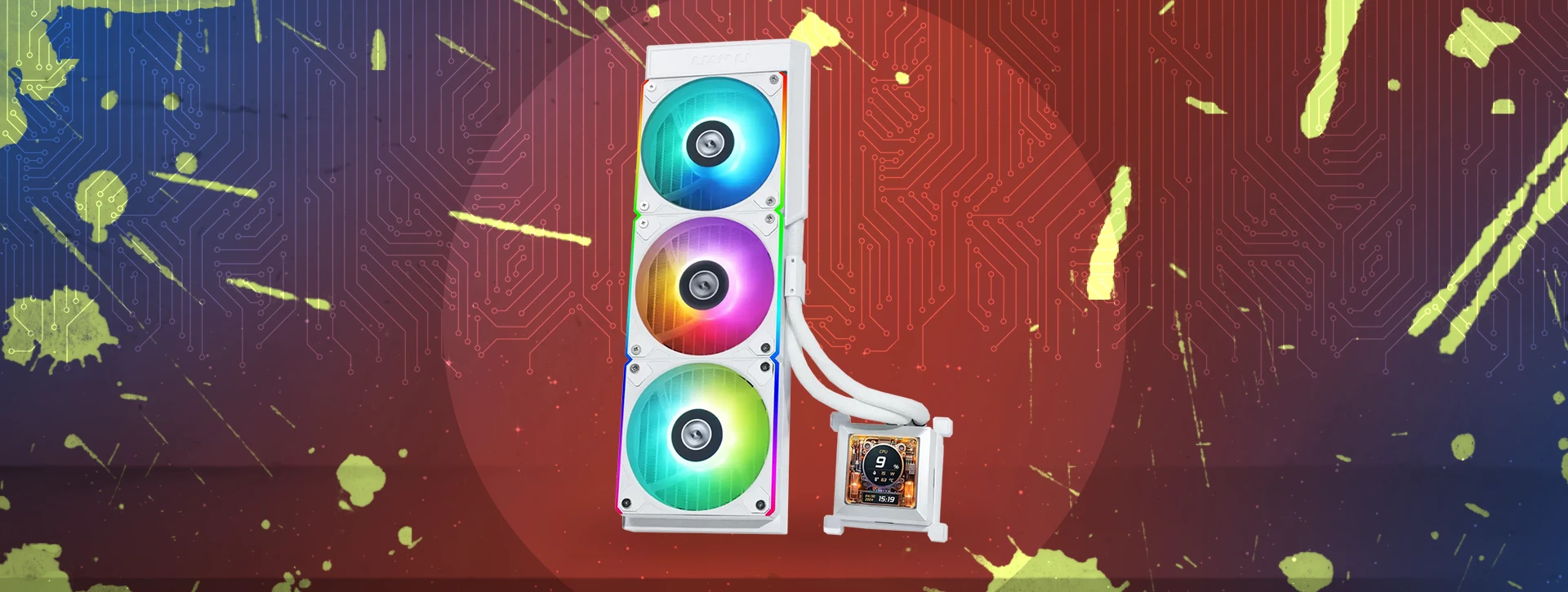 خنک کننده پردازنده مایع لیان لی Lian Li HydroShift LCD 360R White