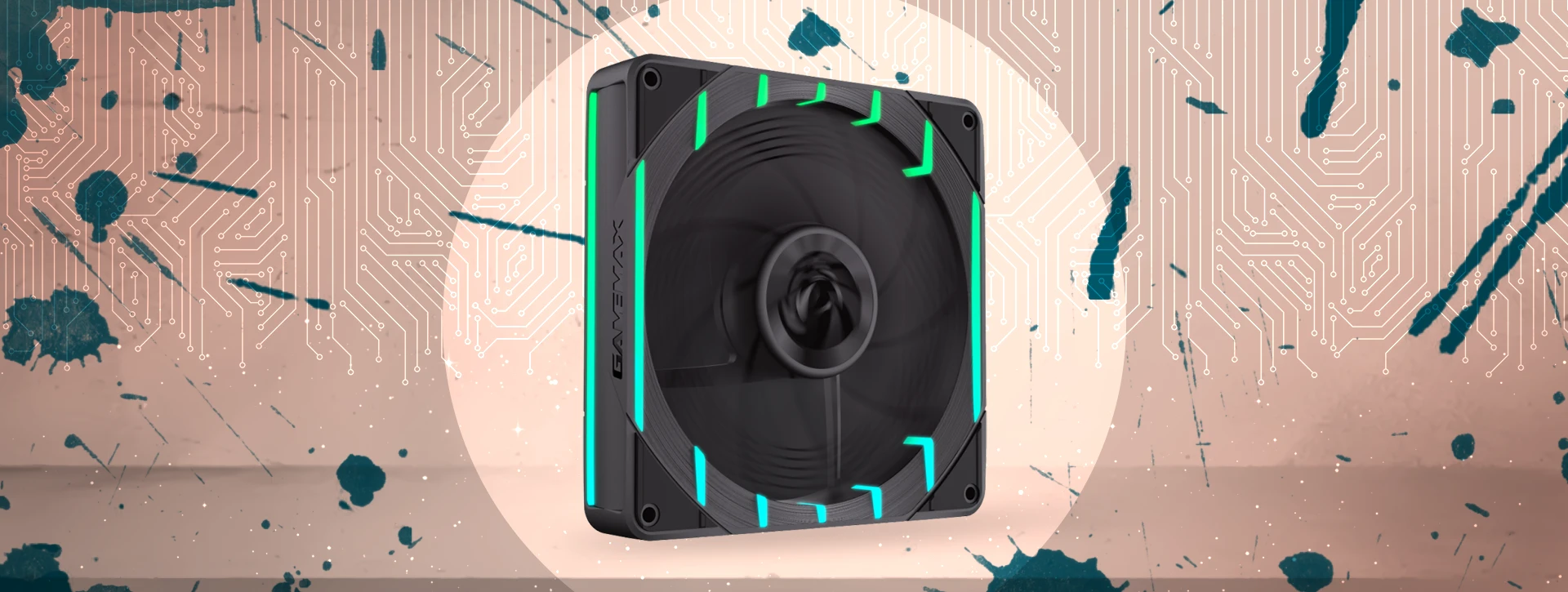 فن کیس گیم مکس GAMEMAX Tornado T12 ARGB-R Black