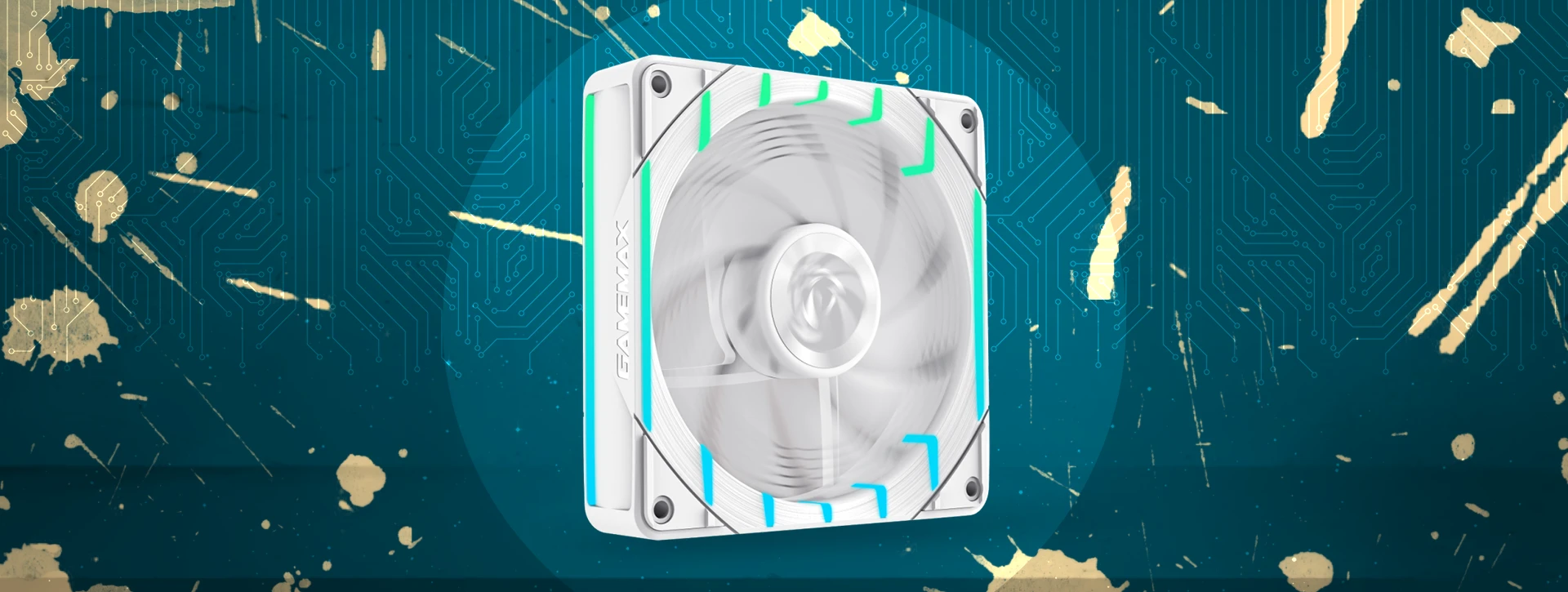 فن کیس گیم مکس GAMEMAX Tornado T12 ARGB-R White