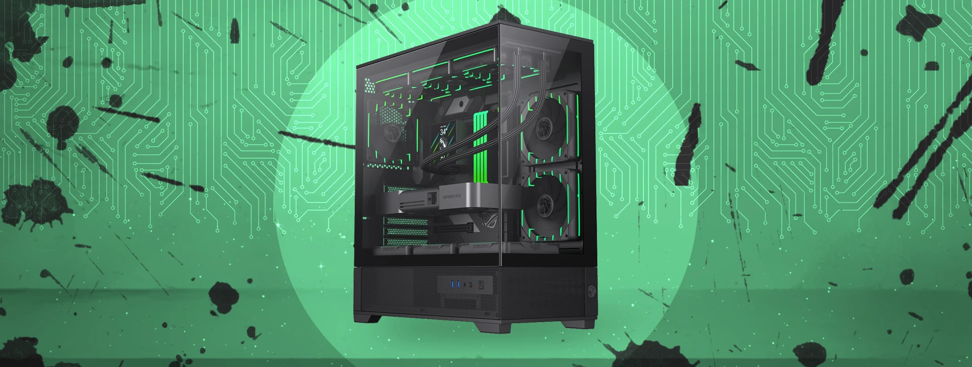 کیس گیمینگ گیم مکس GAMEMAX VISTA 2 AB