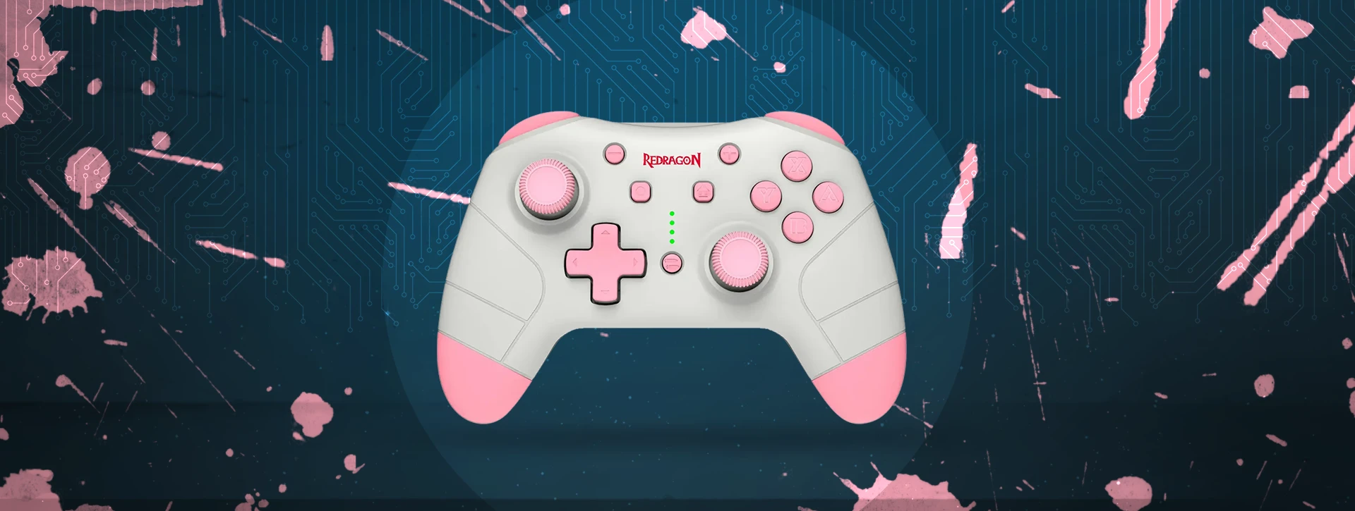 دسته بازی بی سیم ردراگون Redragon PLUTO G815 Pink