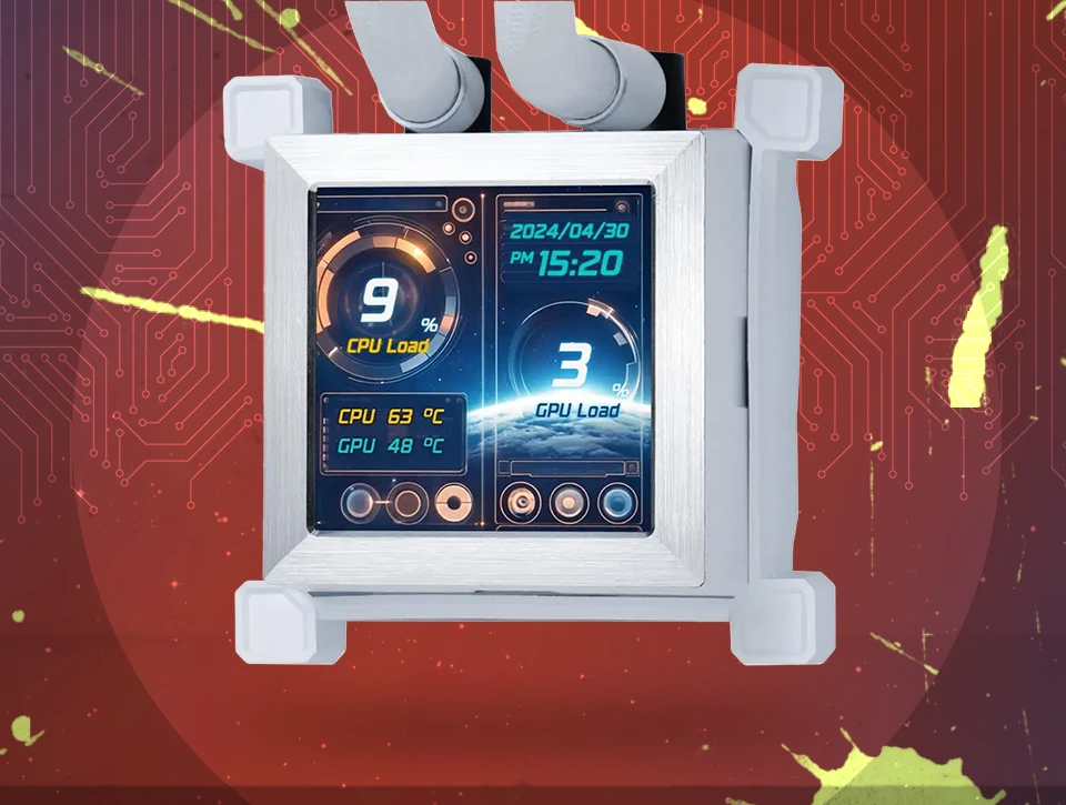 خنک کننده پردازنده مایع لیان لی Lian Li HydroShift LCD 360R White