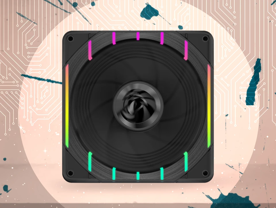 فن کیس گیم مکس GAMEMAX Tornado T12 ARGB-R Black