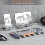 کیبورد بی سیم/باسیم مکانیکال گیمینگ ردراگون Redragon HORUS K609 GG Pro