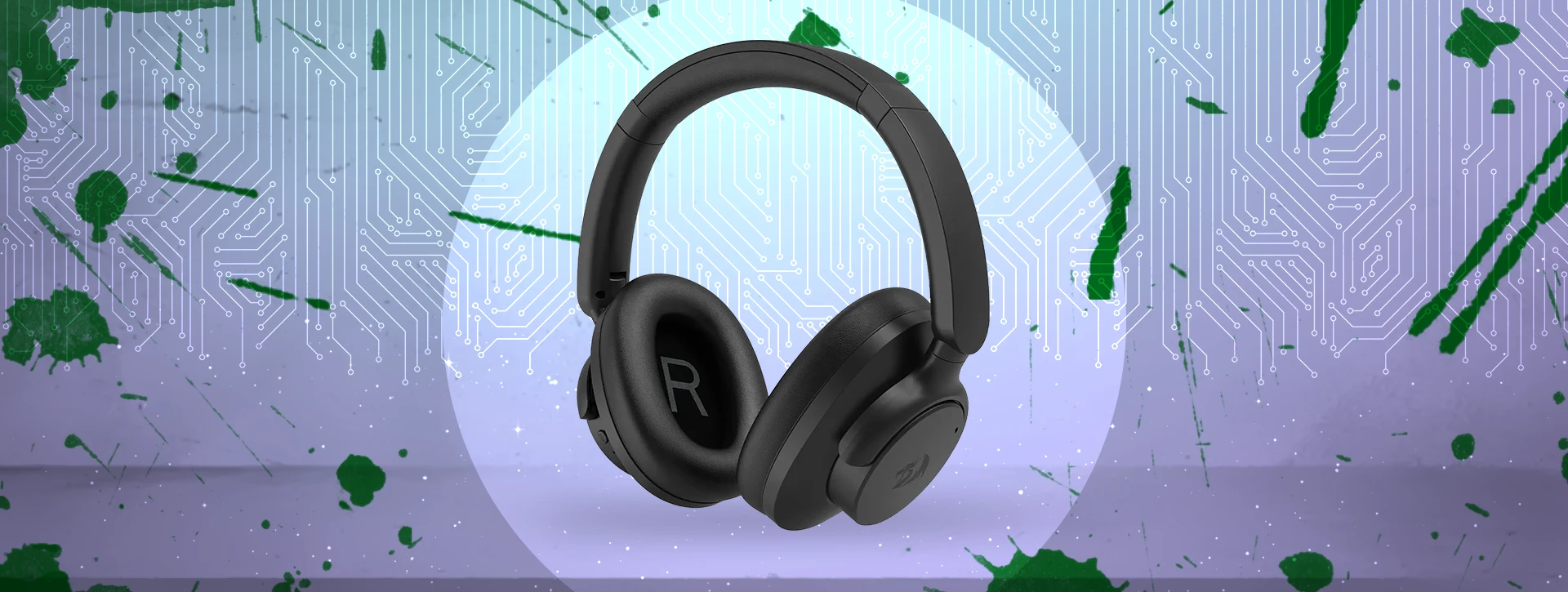 w1 هدست بی سیم گیمینگ ردراگون Redragon H610 Black