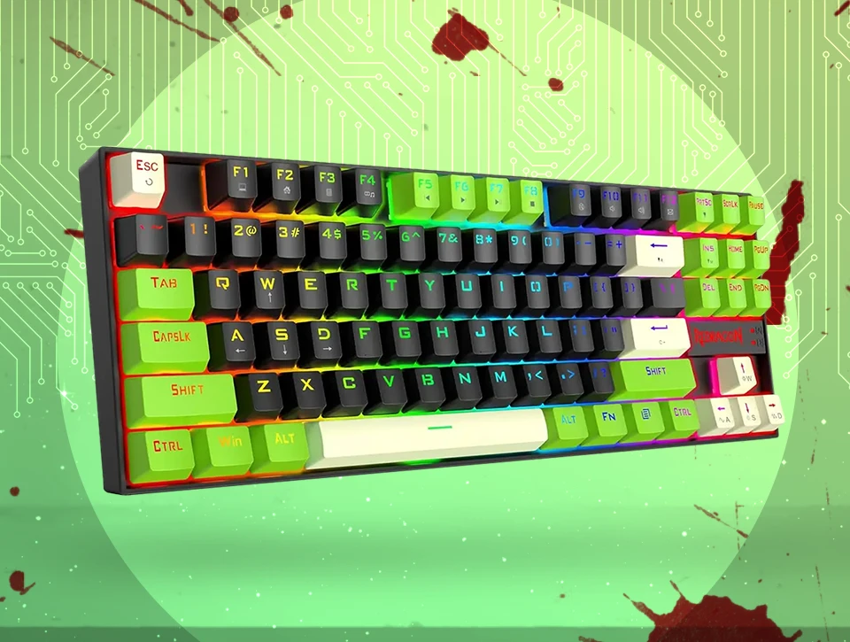 کیبورد مکانیکال گیمینگ ردراگون Redragon KUMARA K552 BGC-M RGB