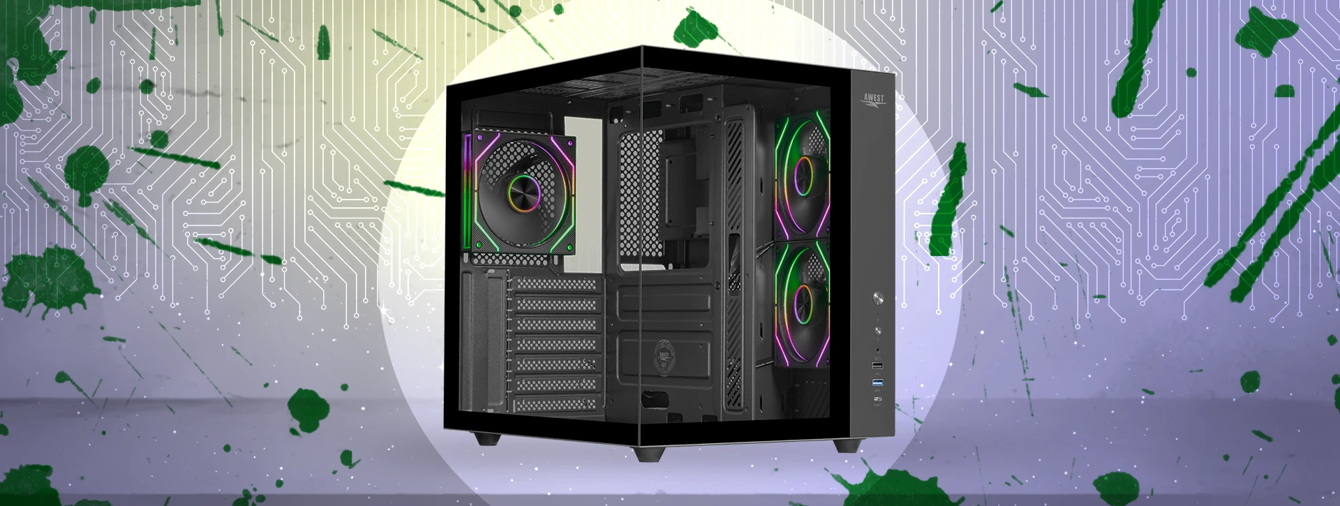 کیس گیمینگ اوست Awest GT-AQ15-B