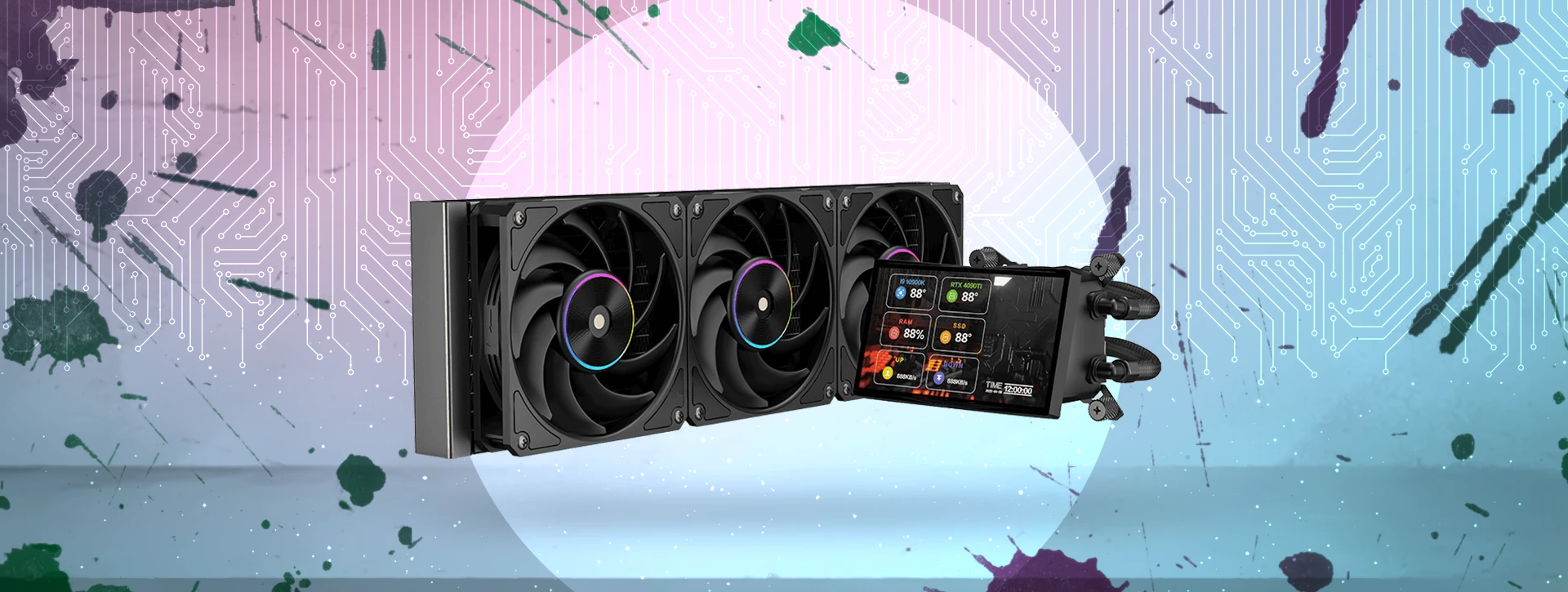 خنک کننده مایع پردازنده اوست Awest GT-AV360L ICE VEIN
