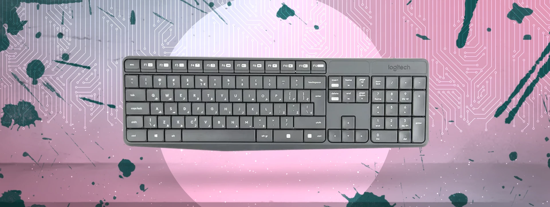 کیبورد و موس بی سیم لاجیتک Logitech MK235 EN /FARSI