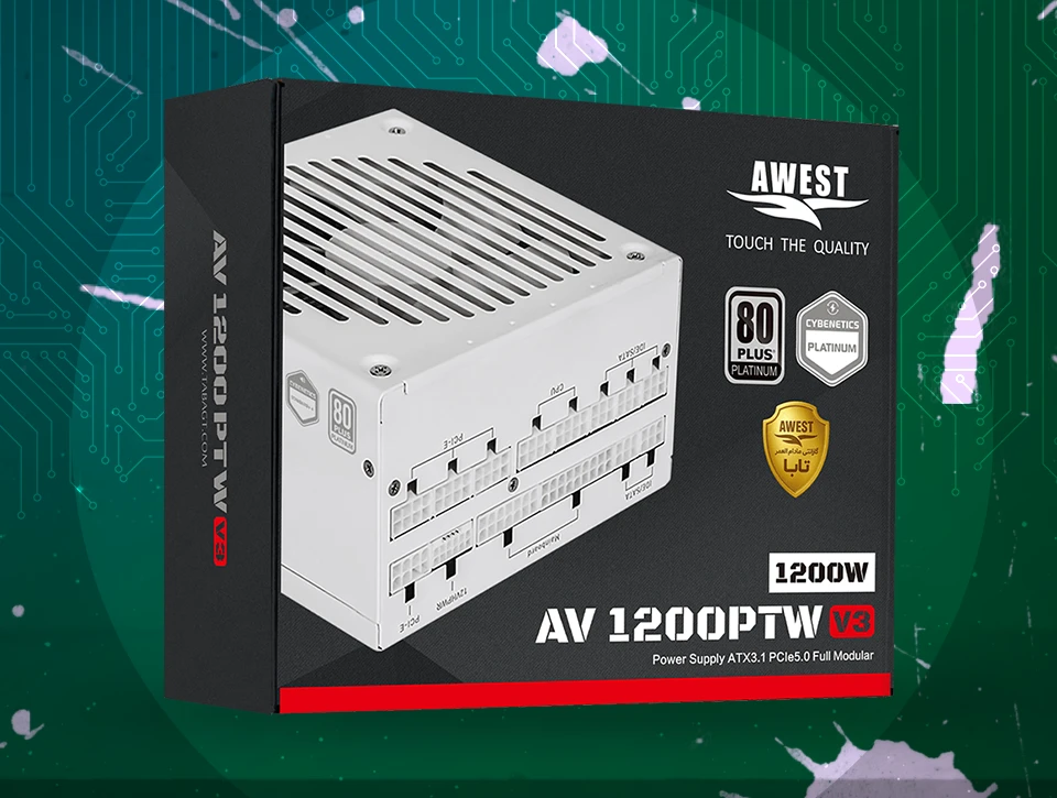 پاور – منبع تغذیه اوست AWEST AV1200-PTW V3