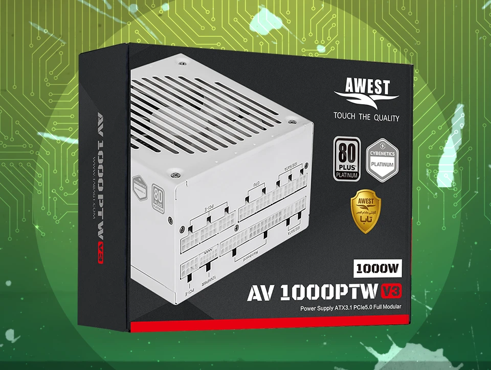 پاور – منبع تغذیه اوست AWEST AV1000-PTW V3