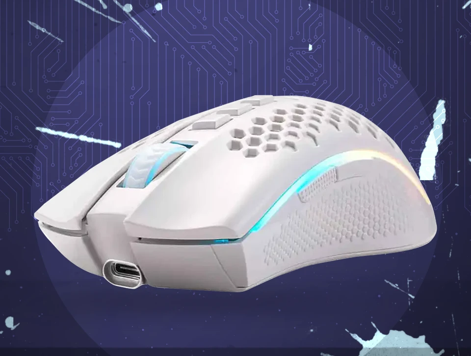 موس بی سیم گیمینگ ردراگون Redragon Storm M808 KS White
