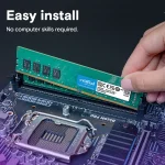 رم دسکتاپ تک کاناله CRUCIAL مدل DDR4 16GB 2400