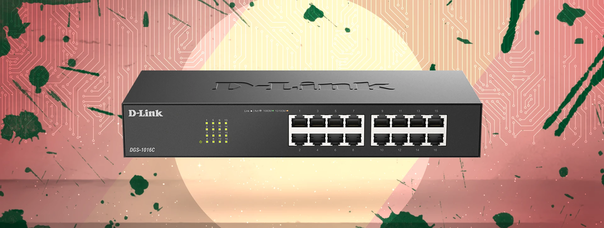 سوئیچ 16 پورت Gigabit دی لینک D-Link DGS-1016C