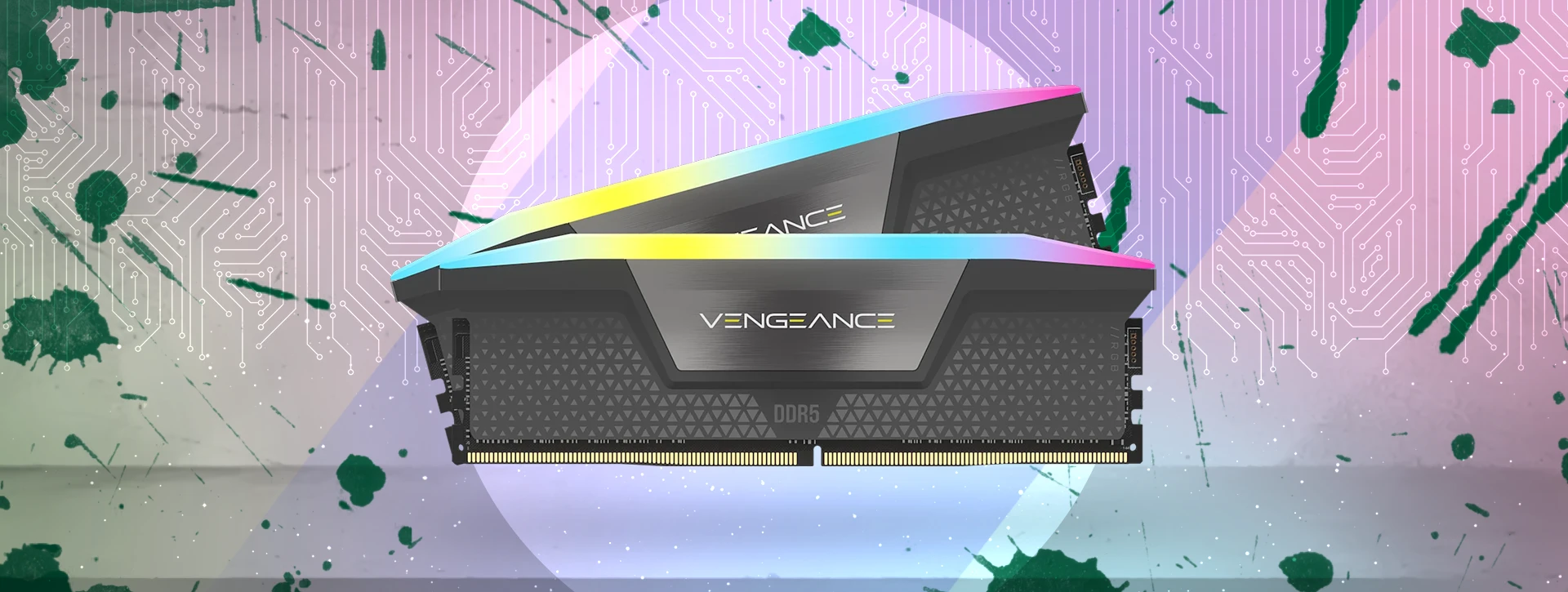 حافظه رم دسکتاپ دو کاناله Corsair مدل VENGEANCE RGB 32GB 6000