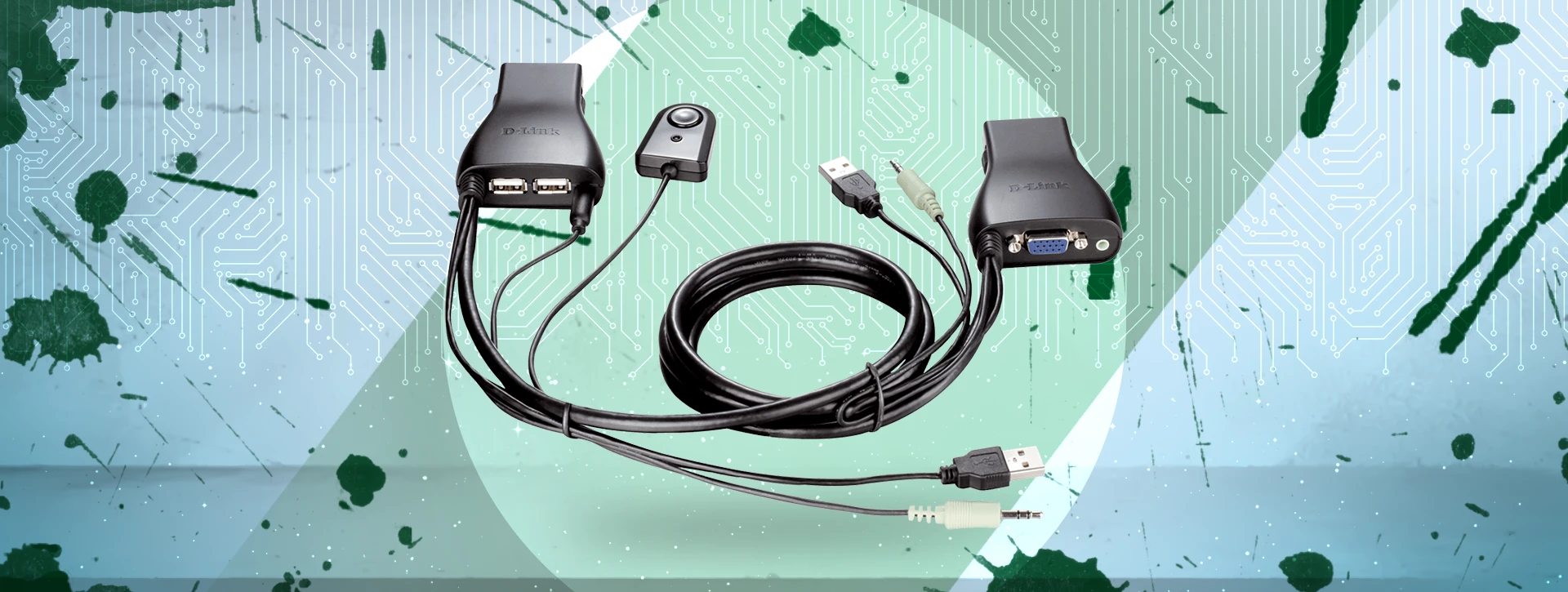 سوییچ KVM دو پورت دی لینک D-Link KVM-222