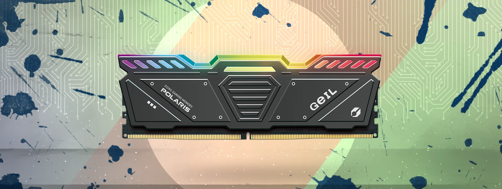 رم دسکتاپ دو کاناله Geil مدل POLARIS RGB 32GB 6000