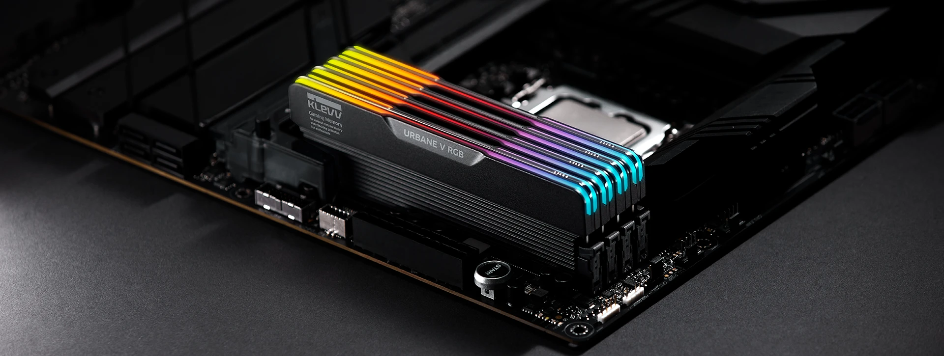 رم دسکتاپ دو کاناله کلو KLEVV URBANE V RGB 32GB 6000 Black
