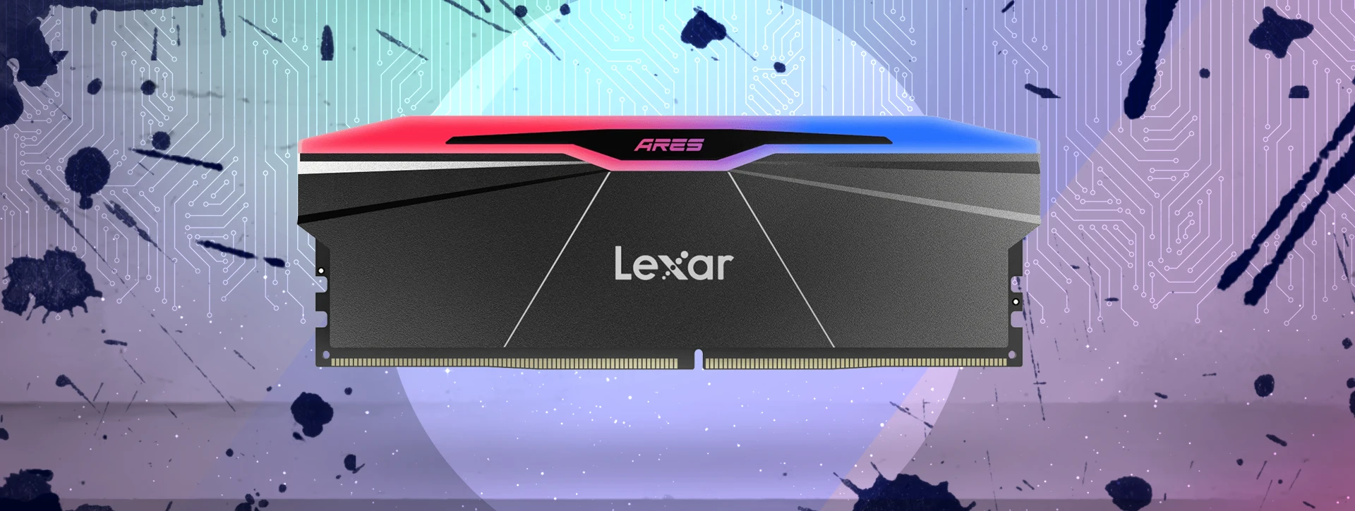 رم دسکتاپ دو کاناله لکسار Lexar ARES RGB 32GB 6400